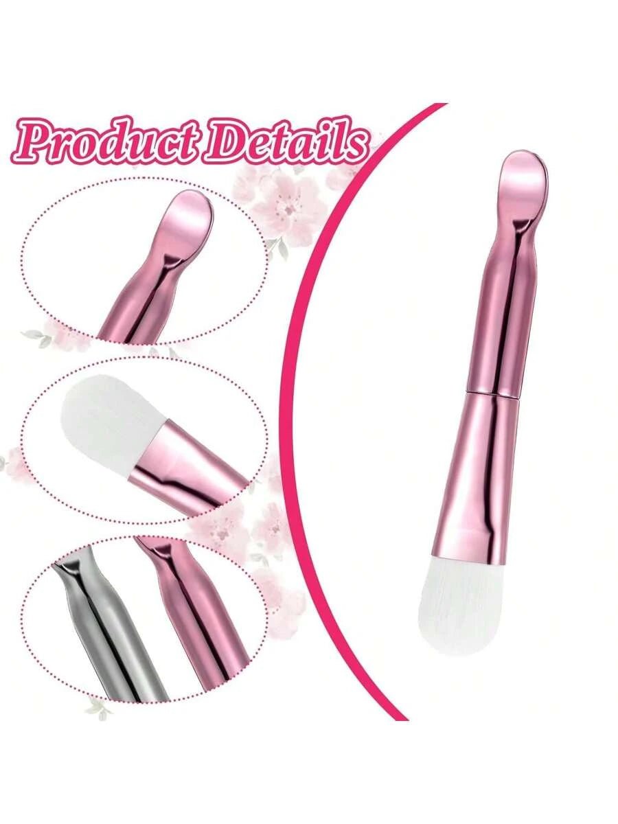 2Pcs Silicone Face– soft silicone brushes for masksHygienic silicone applicators for clay, cream, gel masksReusable silicone mask brush set for skincareEvenly apply face mask with silicone applicator brushCompact silicone spatula brush for mask application