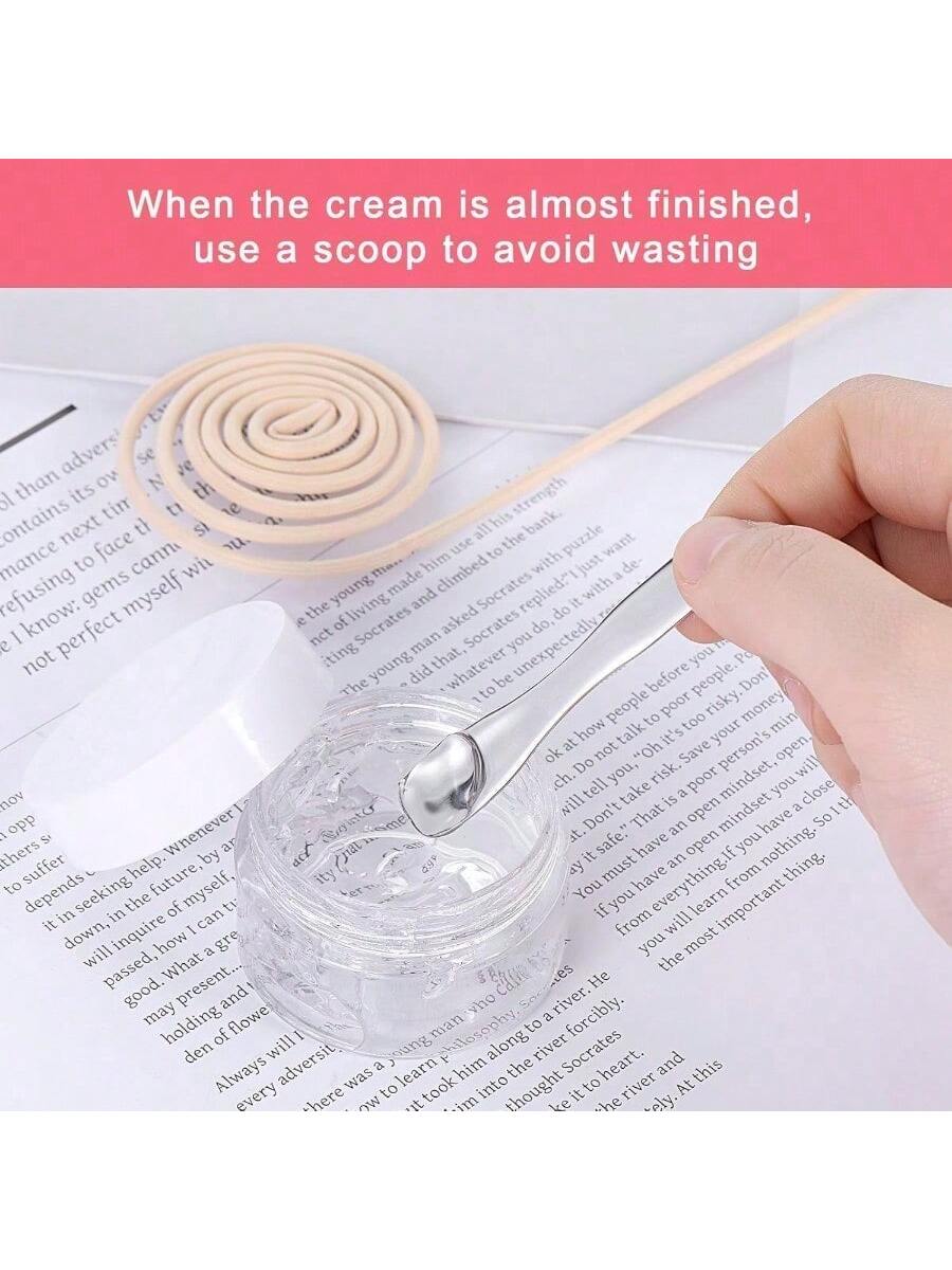 metal skincare spatula set – 2 stainless steel scoops for skincareHygienic stainless-steel skincare spatulas for creamsLuxury metal applicator spatulas for masks and balmsCompact travel-ready metal spatulas for skincareReusable stainless-steel skincare spatula set