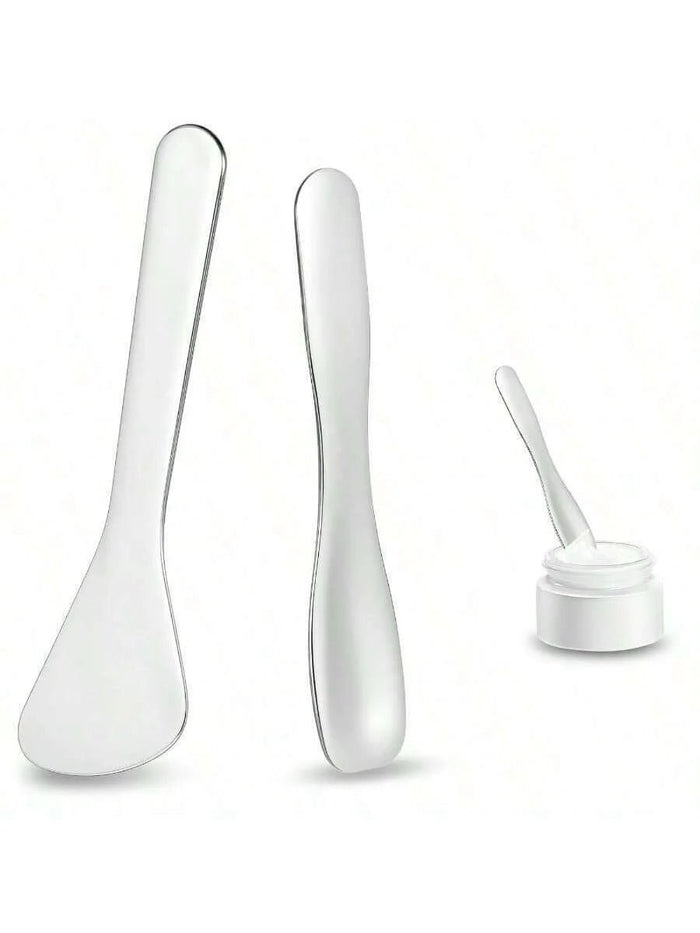 metal skincare spatula set– 2 stainless steel scoops for skincareHygienic stainless-steel skincare spatulas for creamsLuxury metal applicator spatulas for masks and balmsCompact travel-ready metal spatulas for skincareReusable stainless-steel skincare spatula set