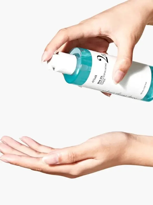 Korean salicylic acid exfoliating toner 150ml Korean skincareKorean BHA toner for blackheads and acne-prone skinAnua salicylic acid toner pore refiningBest Korean exfoliating toner for oily skinAnua toner with BHA 2% gentle daily exfoliation