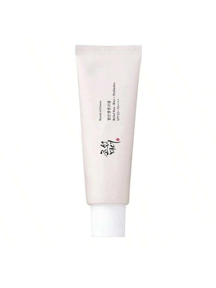 Relief Sun SPF50 - Joseon 50ml Facial Self Tanner Probiotics SPF50 PA++++ 50mlHydrating rice and probiotic sunscreen creamLightweight dewy sun cream with no white castProbiotic barrier-supporting sunscreenDaily SPF50 moisturizer with rice extract