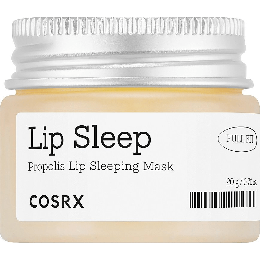 COSRX Full Fit Propolis Lip Sleeping Mask 20 g
Honey‑jam lip mask with propolis and royal jelly for overnight care
Moisturizing lip sleeping mask with Honey‑6 Complex
Plumping lip mask that glides on soft and nourishing
Day or night lip mask for intense hydration and glow