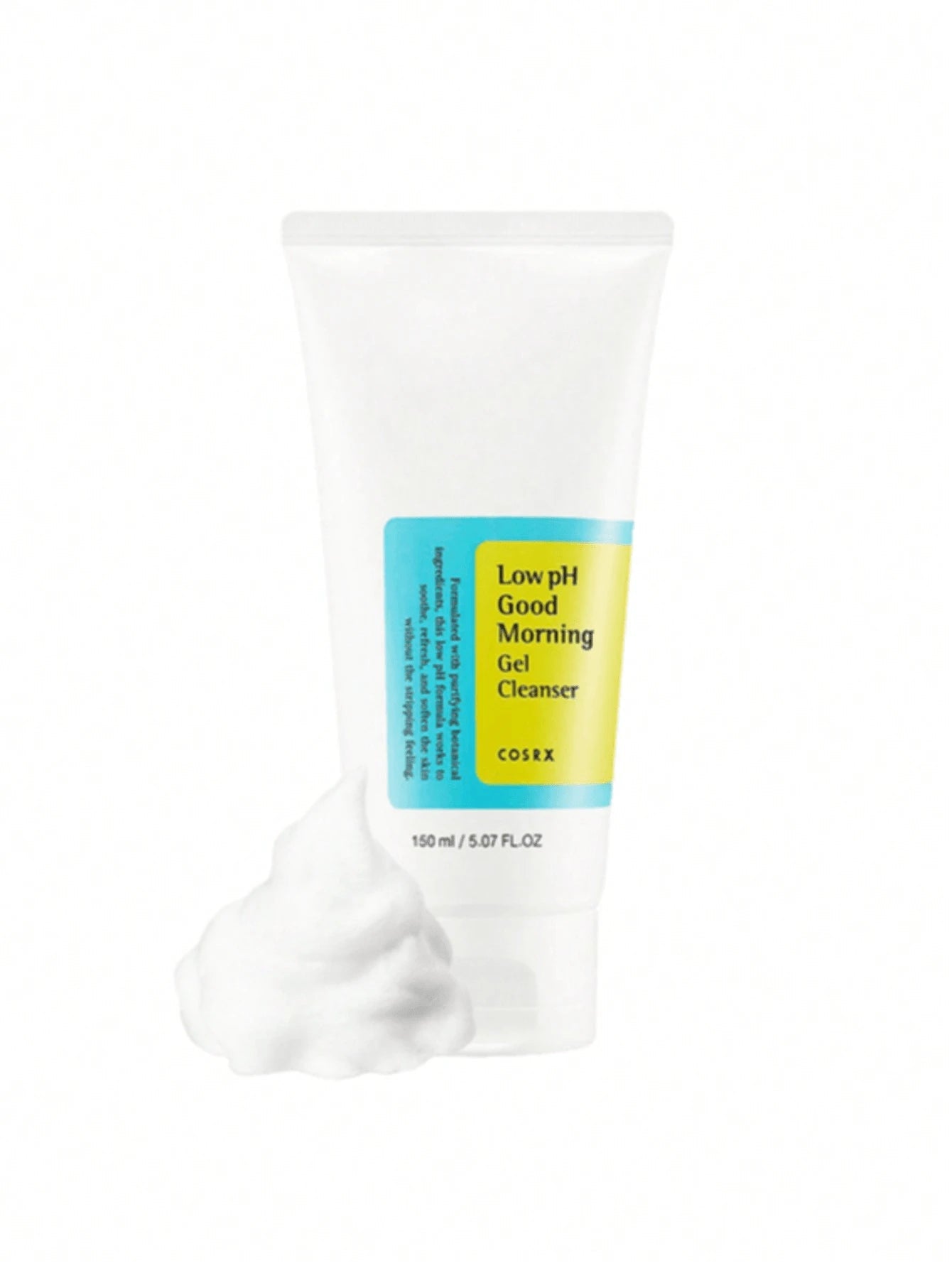 COSRX Low pH Good Morning Gel Cleanser —cleans pores, soothes skin, and preserves moisture for refreshed, balanced skin.