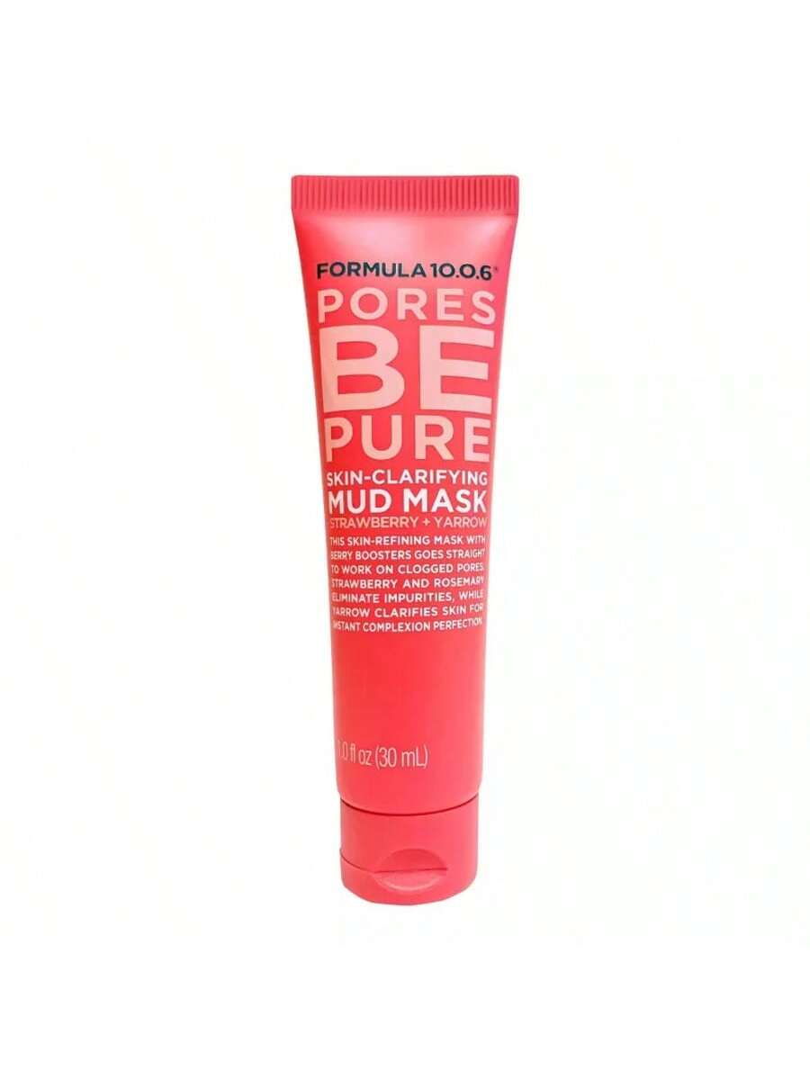 clarifying mud mask for pore refinement– Strawberry Yarrow 1 ozSilky velvet mud mask with strawberry enzymes & yarrow extractCompact clarifying face mask for glowing, smooth skinCooling mud mask for oily and congested skinTravel-friendly pore-refining mud mask