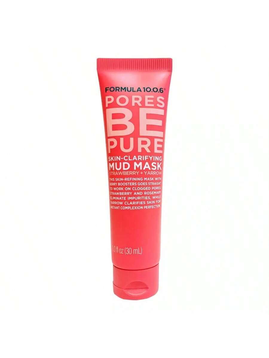 clarifying mud mask for pore refinement– Strawberry Yarrow 1 ozSilky velvet mud mask with strawberry enzymes & yarrow extractCompact clarifying face mask for glowing, smooth skinCooling mud mask for oily and congested skinTravel-friendly pore-refining mud mask