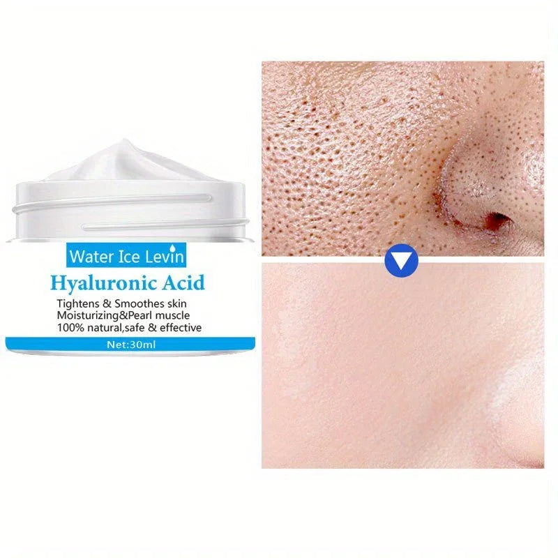 hyaluronic acid daily moisturizer silky textureDeep hydration cream with hyaluronic acidMoisturizer for dry and sensitive skin hydrationPlumping face cream for fine lines and dewy glowDaily hyaluronic acid moisturizer for radiant skin