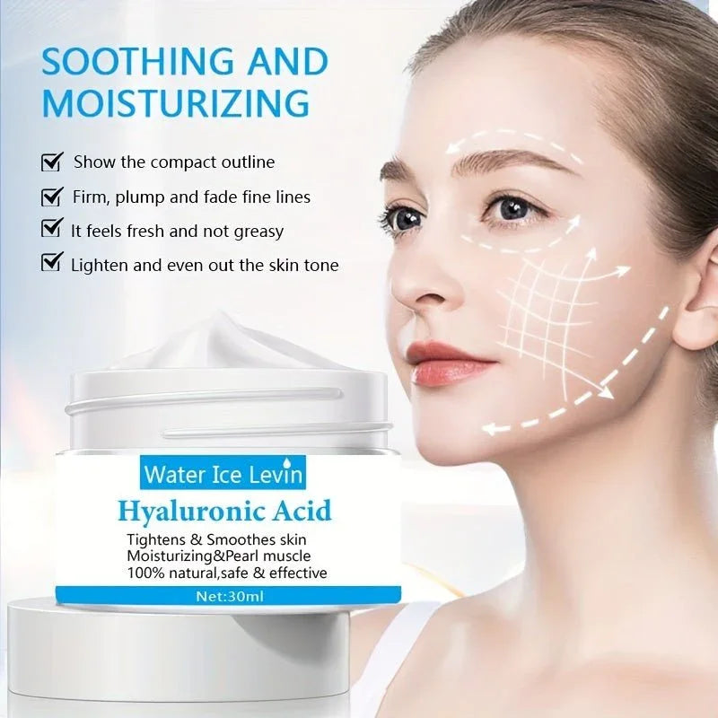 hyaluronic acid daily moisturizerith silky textureDeep hydration cream with hyaluronic acidMoisturizer for dry and sensitive skin hydrationPlumping face cream for fine lines and dewy glowDaily hyaluronic acid moisturizer for radiant skin