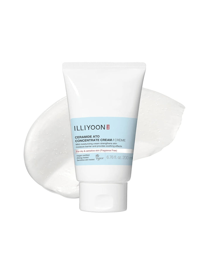 Illiyoon Ceramide Ato Concentrate Cream 200 ml – 100‑hour hydration
Silky ceramide face & body cream for dry, sensitive skin
Barrier repair moisturizer with ceramide capsule technology
Lightweight rich cream for long-lasting hydration
Dermatologist-recommended ceramide cream for compromised skin