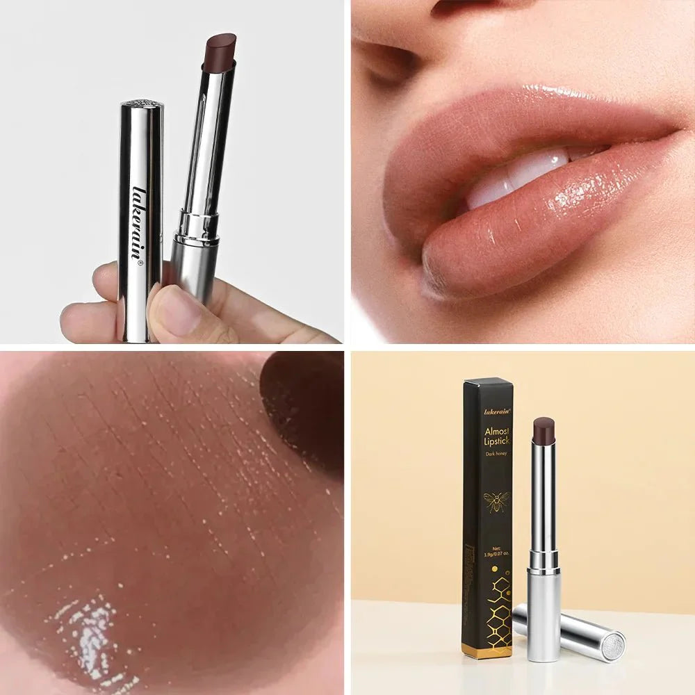 Luxurious Black Honey Lip Balm  in sleek tubeRadiant silken lip balm with warm honey tintMoisturizing black honey balm gliding on lipsUniversal honey-tint balm for natural lip glowSoft, glossy balm infused with honey and oils