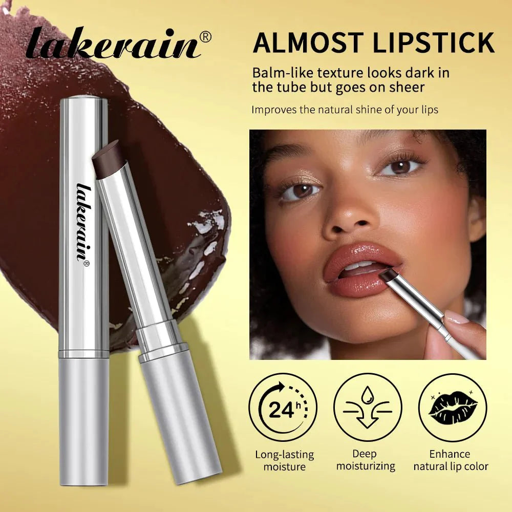 Luxurious Black Honey Lip Balm  in sleek tubeRadiant silken lip balm with warm honey tintMoisturizing black honey balm gliding on lipsUniversal honey-tint balm for natural lip glowSoft, glossy balm infused with honey and oils