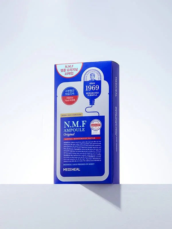 Mediheal NMF hydrating sheet mask hydrating sheet maskK-beauty sheet mask with Natural Moisturizing Factor essenceHydrating ampoule mask for dewy plump skinSilky sheet mask that smooths fine lines and refreshes skinMoisture surge mask for radiant and balanced complexion