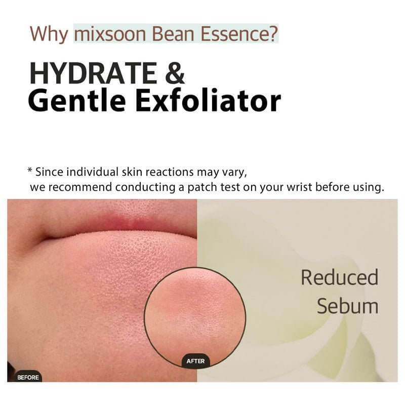 K-beauty fermented bean cream – fermented soybean glow essenceK-beauty hydrating essence with pomegranate AHALightweight Korean glow essence for texture refinementFermented triple‑ferment essence for radiant skin prepSensitive-skin friendly Mixsoon Bean Essence texture