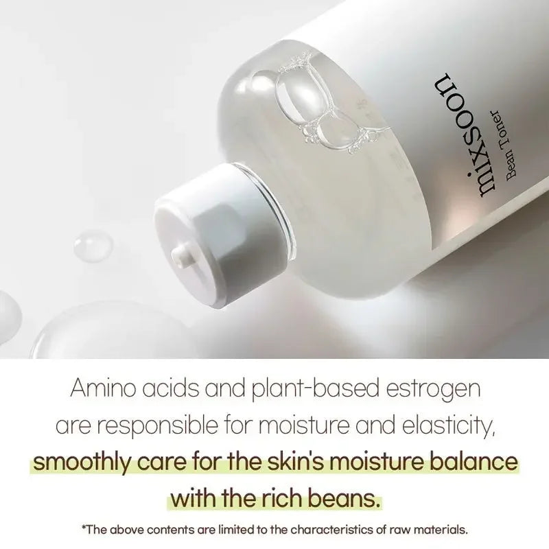 Korean exfoliating hydrating toner Korean exfoliating tonerHydrating toner with fermented soybean extractMixsoon toner for exfoliation hydration and skin prepLightweight water-like toner for smooth radiant skinKorean skincare toner Mixsoon Bean gentle renewal