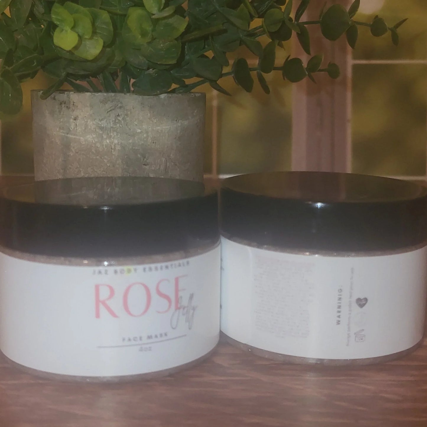 rose jelly face mask 4oz jar with pink gel textureHydrating rose jelly mask for glowing skinSoothing face mask with rose extractCooling jelly mask for hydration and redness reliefBotanical rose face mask for calm radiant skin