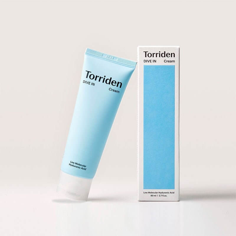 Torriden DiveIn Low Molecular Hyaluronic Acid Cream 80 ml – K‑Beauty hydrationCloud-like hyaluronic gel‑cream for deep hydration5D hyaluronic acid moisturizing gel cream textureLightweight dewy finish hyaluronic acid creamSoothing gel moisturizer for sensitive skin with low‑molecular HA