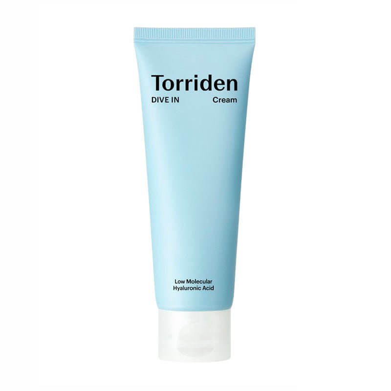 Torriden DiveIn Low Molecular Hyaluronic Acid Cream 80 ml – K‑Beauty hydrationCloud-like hyaluronic gel‑cream for deep hydration5D hyaluronic acid moisturizing gel cream textureLightweight dewy finish hyaluronic acid creamSoothing gel moisturizer for sensitive skin with low‑molecular HA