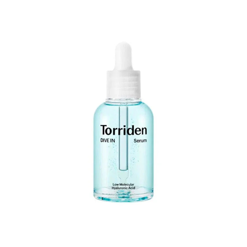 Torriden Dive-In Hyaluronic Acid Serum 50ml bottle
Fragrance-free hyaluronic acid serum for deep hydration
Low molecular weight HA serum for plump dewy skin
Hydrating Korean serum with panthenol and botanicals
Torriden Dive-In serum for sensitive skin hydration