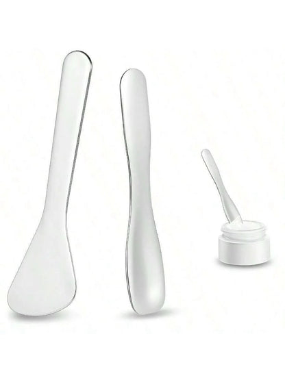 metal skincare spatula set– 2 stainless steel scoops for skincareHygienic stainless-steel skincare spatulas for creamsLuxury metal applicator spatulas for masks and balmsCompact travel-ready metal spatulas for skincareReusable stainless-steel skincare spatula set