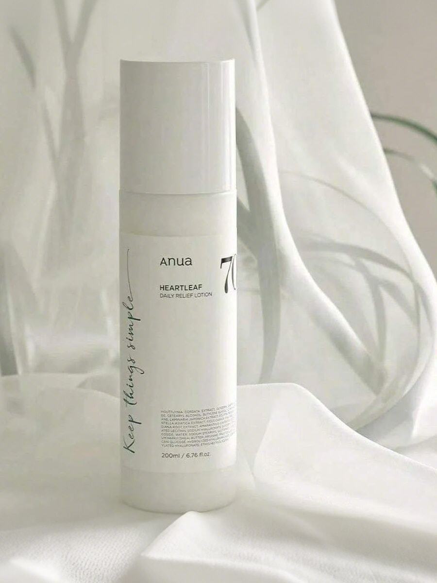 Anua Heartleaf Relief Lotion 70% – hydrating soothing moisturizer

Lightweight heartleaf lotion for sensitive skin hydration

Cooling lotion with heartleaf extract and hyaluronic acid

Soothing K‑Beauty lotion that calms redness

Featherlight hydrator with heartleaf and barrier support