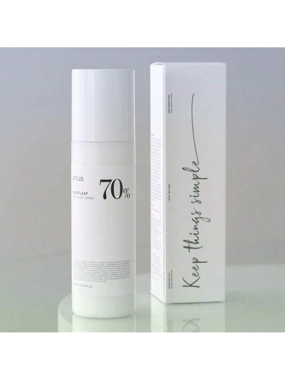 Anua Heartleaf Relief Lotion 70% – hydrating soothing moisturizer

Lightweight heartleaf lotion for sensitive skin hydration

Cooling lotion with heartleaf extract and hyaluronic acid

Soothing K‑Beauty lotion that calms redness

Featherlight hydrator with heartleaf and barrier support