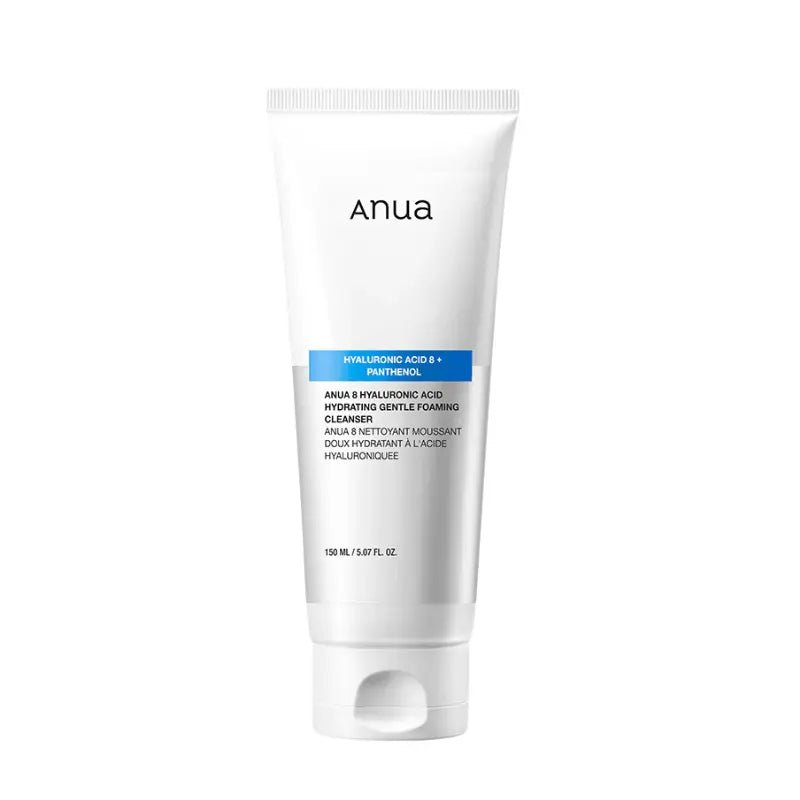 Anua 8 Hyaluronic Acid Hydrating Gentle Foaming Cleanser 150ml – Moisturizing Korean Face Wash for Sensitive Skin - HaisonSkin