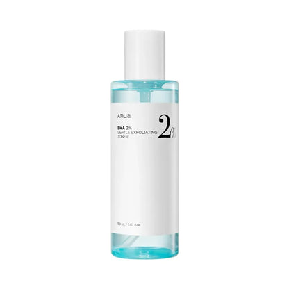 Korean salicylic acid exfoliating toner 150ml Korean skincareKorean BHA toner for blackheads and acne-prone skinAnua salicylic acid toner pore refiningBest Korean exfoliating toner for oily skinAnua toner with BHA 2% gentle daily exfoliation