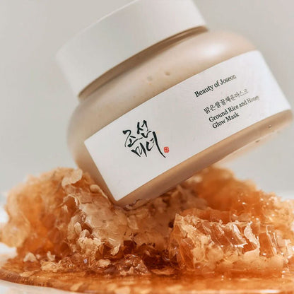 Beauty of Joseon Ground Rice and Honey Glow Mask jar and texture

Honey-toned rice exfoliating mask for glow

Rice and honey wash-off mask for brightening

Softening glow mask with kaolin and fermented rice

Silky rice glow mask for dull or textured skin