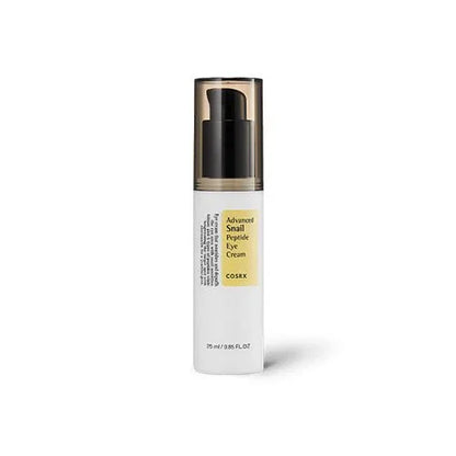 COSRX snail peptide eye cream 25ml tubeSnail mucin eye cream for dark circles and fine linesKorean peptide eye cream for firming and brighteningHydrating snail peptide under-eye creamAnti-aging COSRX eye cream with niacinamide