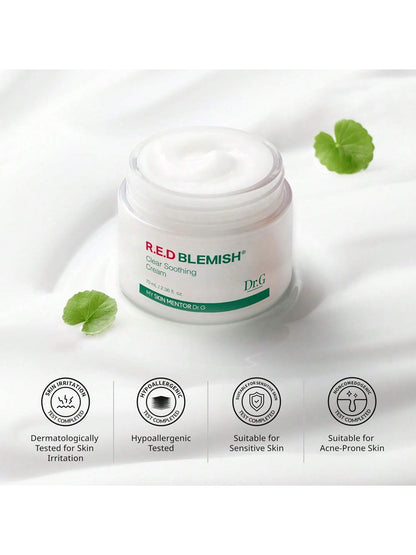 Dr.G Red Blemish Clear Soothing Cica Cream – 70ml, Korean Moisturizer - HaisonSkin