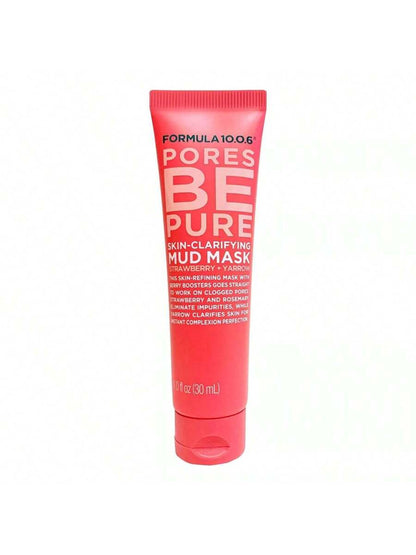 clarifying mud mask for pore refinement– Strawberry Yarrow 1 ozSilky velvet mud mask with strawberry enzymes & yarrow extractCompact clarifying face mask for glowing, smooth skinCooling mud mask for oily and congested skinTravel-friendly pore-refining mud mask