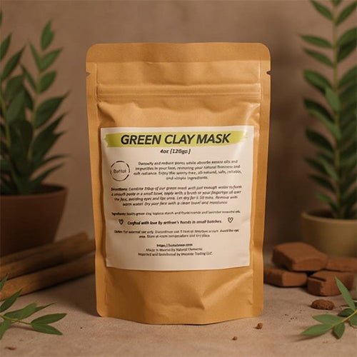 Green Clay Mask – Purifying, Pore - Refining & Balancing Detox Treatment (120ml / 4oz) - HaisonSkin