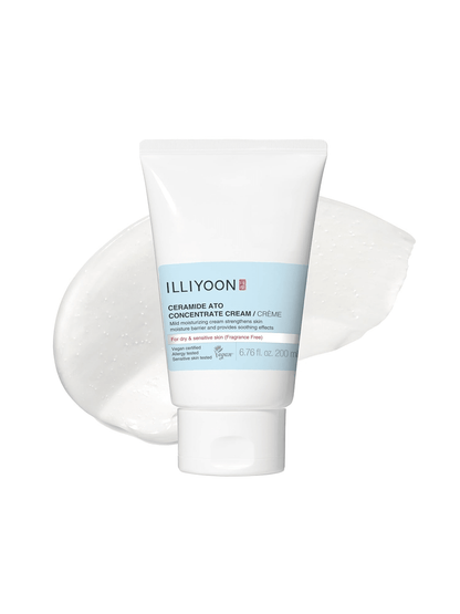 Illiyoon Ceramide Ato Concentrate Cream 200 ml – 100‑hour hydration

Silky ceramide face & body cream for dry, sensitive skin

Barrier repair moisturizer with ceramide capsule technology

Lightweight rich cream for long-lasting hydration

Dermatologist-recommended ceramide cream for compromised skin