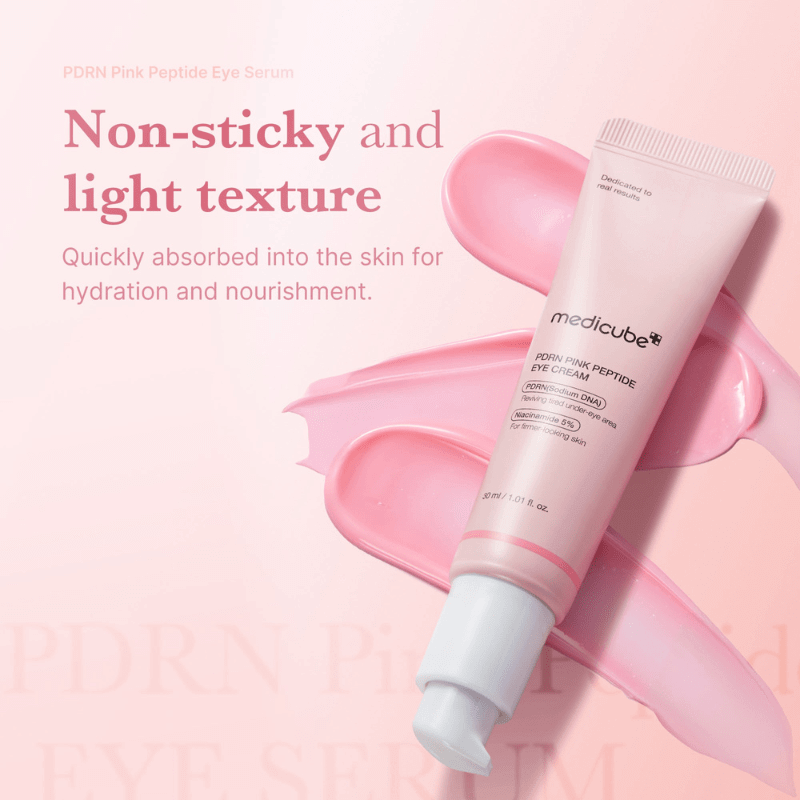 medicube PDRN Eye Peptide Serum 30ml– salmon DNA eye treatmentBrightening peptide and retinol eye serum for fine linesDepuffing PDRN eye serum for dark circlesLightweight gel eye cream with salmon DNA PDRNFirming peptide eye serum under eye glow