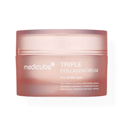 Medicube Triple Collagen Cream 50ml – K-beauty firming moisturizer

Anti-aging collagen cream with hyaluronic acid and elastin

Radiance-boosting collagen cream for dewy glass skin

Barrier-repair collagen moisturizer for fine lines and elasticity

Korean triple collagen complex cream texture shot