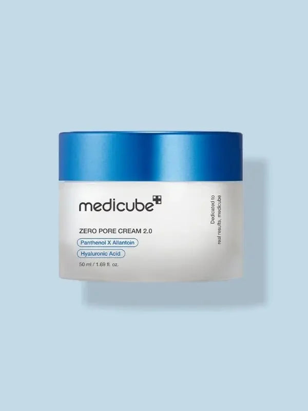 lightweight Korean pore minimizing moisturizer 2.0 50ml Korean moisturizer for oily skinMedicube pore minimizing cream lightweight hydrating moisturizerMedicube Zero Pore Cream 2.0 sebum control face creamKorean skincare Medicube pore care moisturizer for combination skinMedicube Zero Cream 2.0 hydration and pore tightening cream