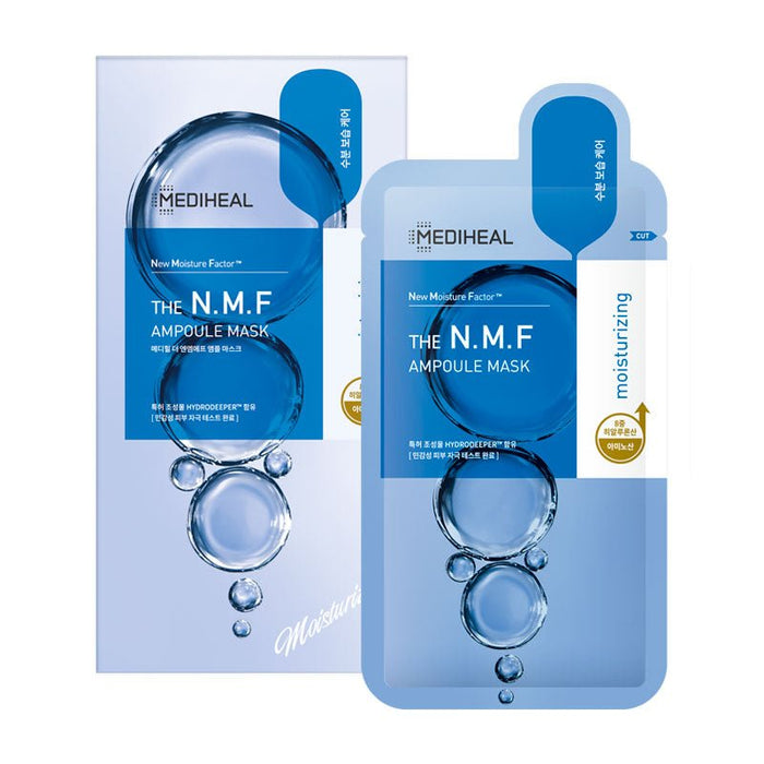 Mediheal NMF Ampoule Mask 24g sheet mask

Hydrating sheet mask with hyaluronic acid and ceramides

Mediheal Korean sheet mask for dry and tired skin

Glass-skin glow mask with NMF complex

Moisture-binding Mediheal ampoule face mask
