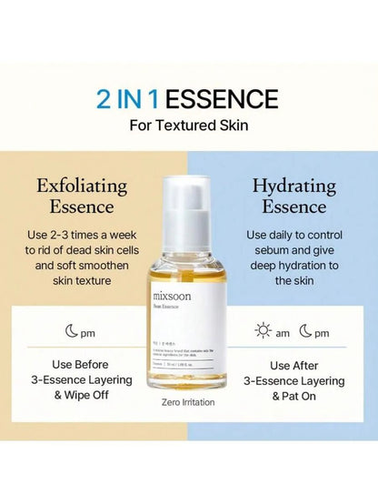 fermented bean hyaluronic acid essence – Fermented Bean + Hyaluronic Acid Essence for Gentle Exfoliation, Hydration & Brightening - HaisonSkin