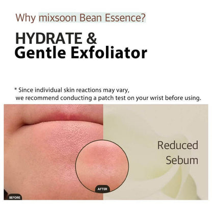 K-beauty fermented bean cream – fermented soybean glow essenceK-beauty hydrating essence with pomegranate AHALightweight Korean glow essence for texture refinementFermented triple‑ferment essence for radiant skin prepSensitive-skin friendly Mixsoon Bean Essence texture