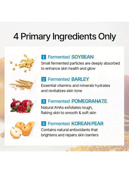fermented bean hyaluronic acid essence– fermented bean exfoliating essenceBrightening bean essence with hyaluronic acidMulti-tasking exfoliating hydration essence for dull skinSensitive skin-friendly fermented essenceTan removal bean essence serum
