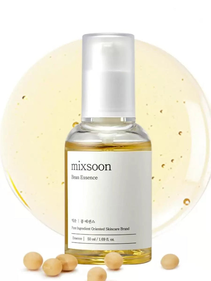 Mixsoon Bean Essence 50 ml – fermented bean exfoliating essence

Brightening bean essence with hyaluronic acid

Multi-tasking exfoliating hydration essence for dull skin

Sensitive skin-friendly fermented essence

Tan removal bean essence serum