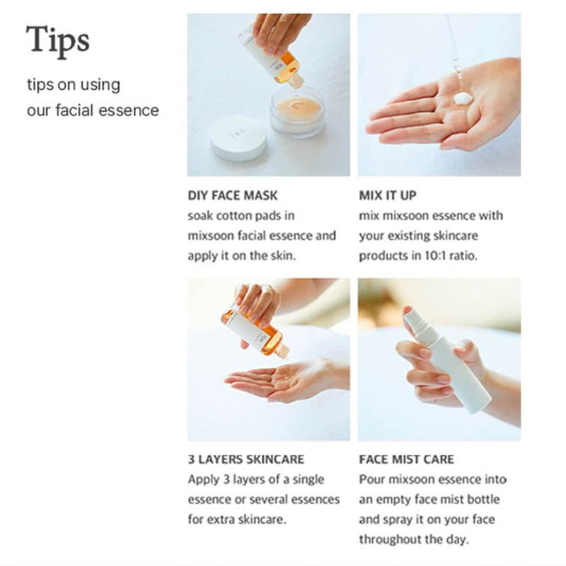 Mixsoon Bifida Ferment Essence 100ml – probiotic barrier repair essence

K-beauty bifida ferment essence for dewy glass skin

Lightweight bifida ferment lysate essence texture

Sensitive-skin friendly K‑Beauty essence with bifida ferment

Hydrating probiotic essence from Mixsoon for youthful skin