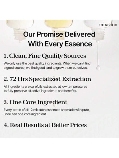 Mixsoon Soondy Centella Asiatica Essence 100 ml – 100% centella extract

Minimalist hydrating essence for sensitive skin

Soothing centella water essence for dewy glow

Vegan centella essence for redness and calm

Lightweight glass-skin centella essence