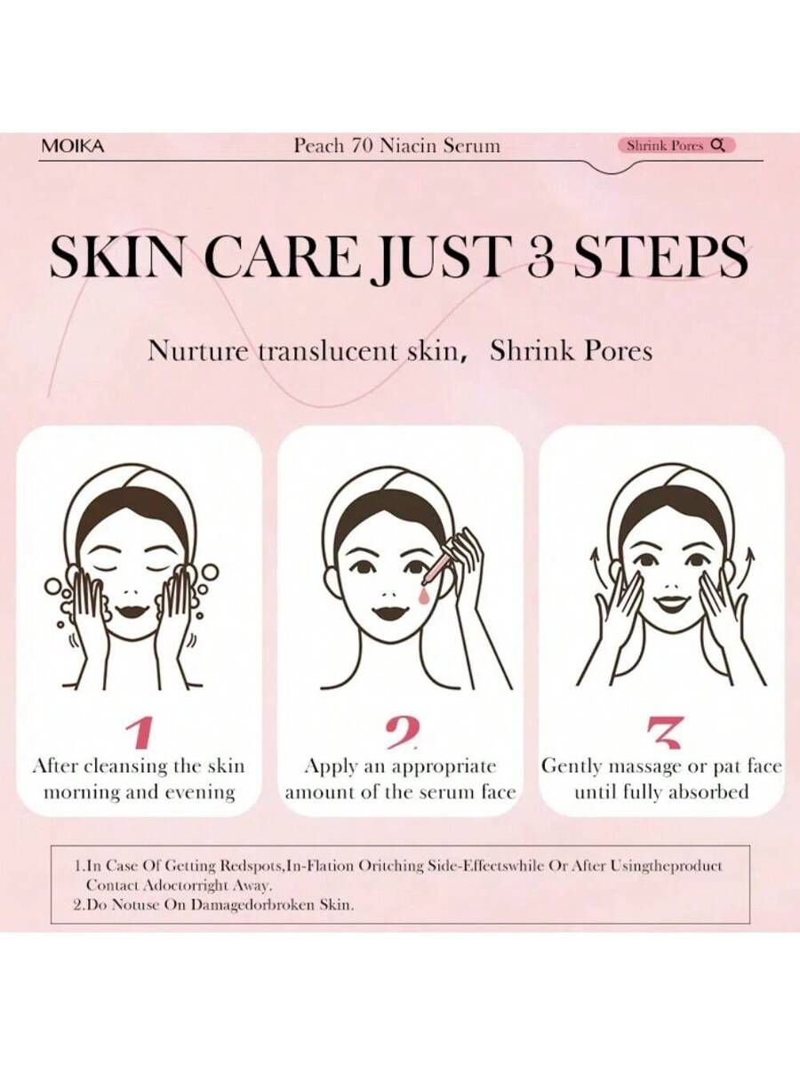 Peach 70 Niacinamide Serum 30 ml – hydrating niacinamide and peach extract

Glass-skin serum with peach extract & triple hyaluronic acid

Brightening peach niacinamide serum for radiant skin

Lightweight hydration serum with natural pink tint

Upcycled peach extract serum for bright, smooth complexion