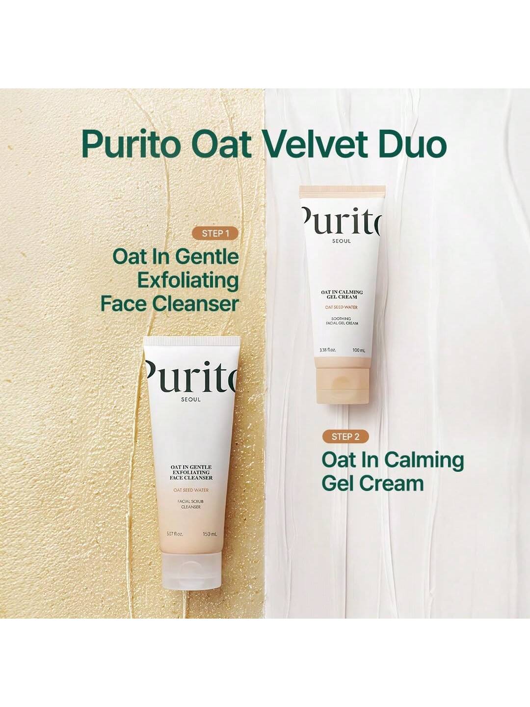 Purito Oat In Calming Gel Cream 100 ml – soothing oat gel cream

77% oat seed water moisturizer for sensitive skin

Lightweight oat hydration gel cream

Soothing cream with squalane and panthenol

Calming moisturizer for reactive and combo skin