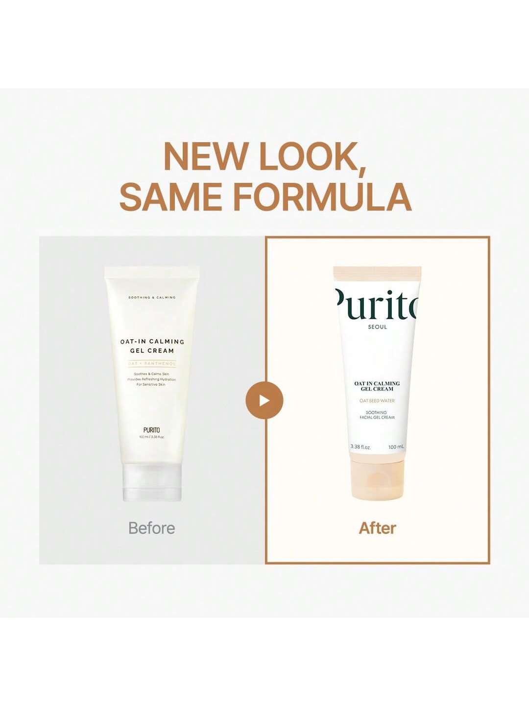 Purito Oat In Calming Gel Cream 100 ml – soothing oat gel cream

77% oat seed water moisturizer for sensitive skin

Lightweight oat hydration gel cream

Soothing cream with squalane and panthenol

Calming moisturizer for reactive and combo skin