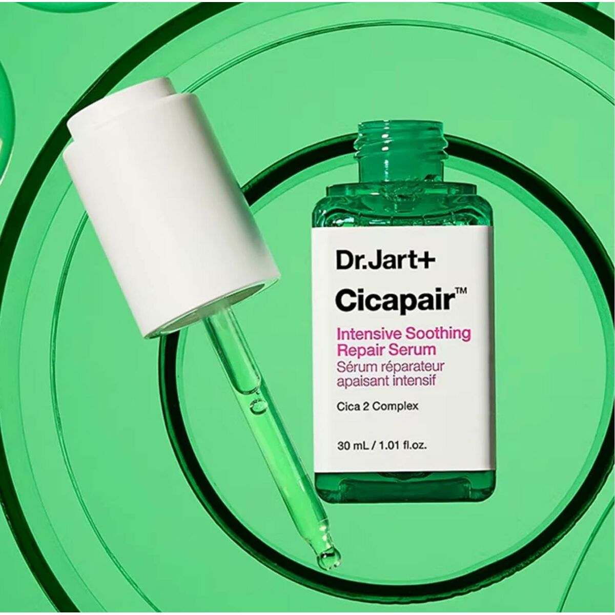 Dr. Jart+ Cicapair Restorative Serum 30 ml bottle

Centella-based restorative serum for redness and barrier repair

Lightweight cica serum for sensitive skin glow

Soothing serum for irritated or reactive skin

Cooling barrier repair serum by Dr. Jart+