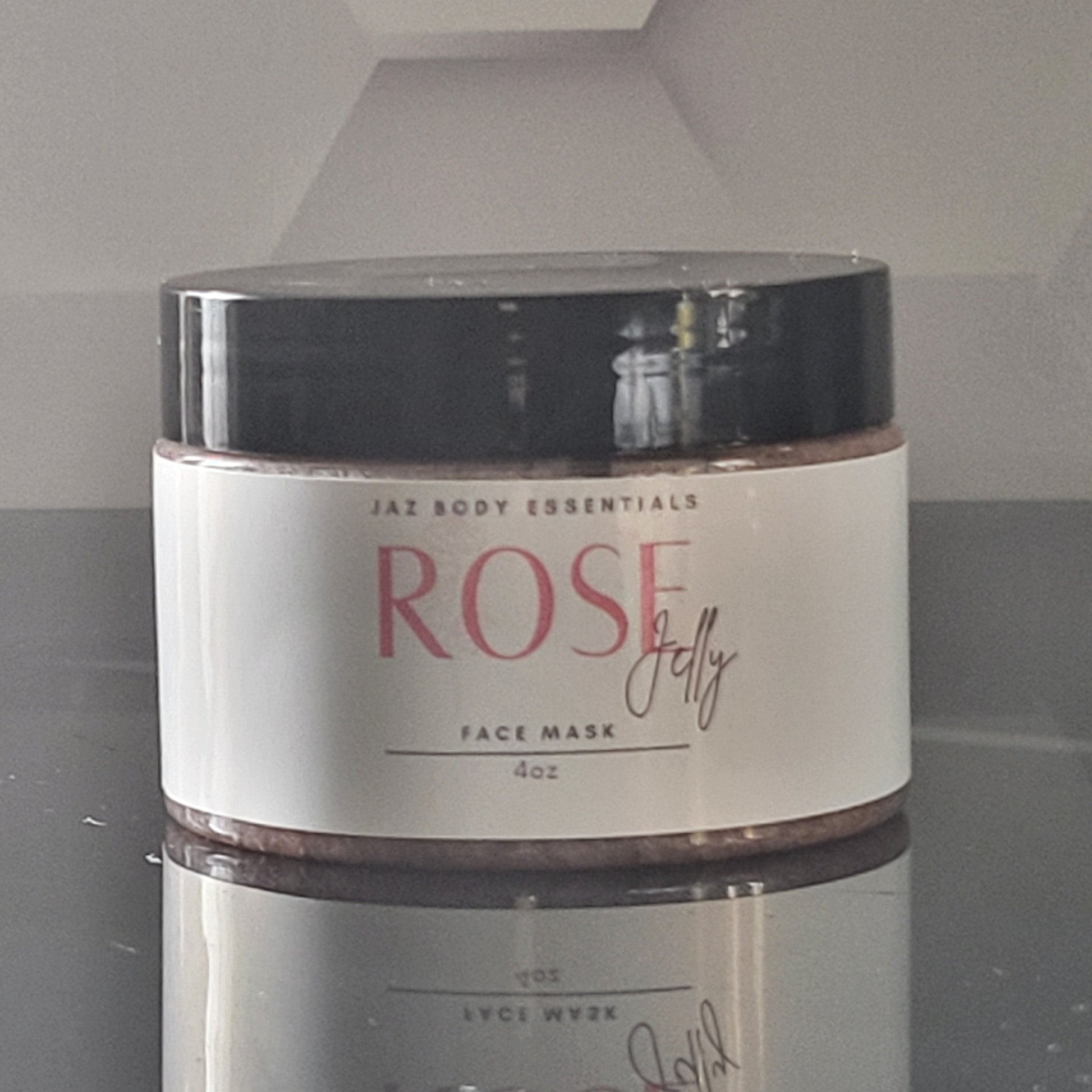 Rose Jelly Face Mask 4oz jar with pink gel texture

Hydrating rose jelly mask for glowing skin

Soothing face mask with rose extract

Cooling jelly mask for hydration and redness relief

Botanical rose face mask for calm radiant skin