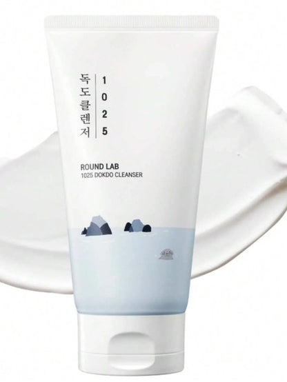 ROUND LAB 1025 Dokdo Skincare Set – Hydrating Toner, Lotion, Cleansing Oil & Serum for Deep Cleansing & Makeup Removal - HaisonSkin