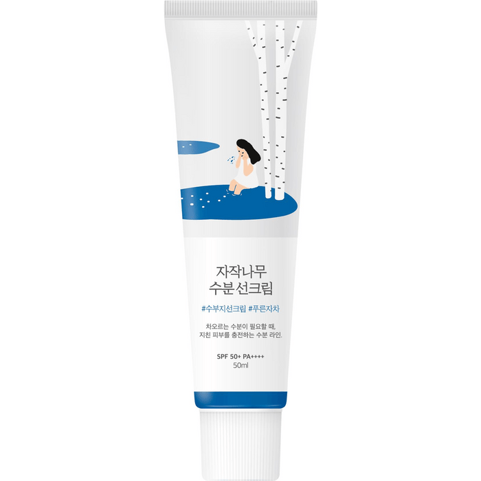 Round Lab Birch Juice Moisturizing Sun Cream SPF 50+ PA++++ 50 ml

Hydrating birch sap sun cream with UV protection

Dewy finish sunscreen with hyaluronic acid and niacinamide

Lightweight moisturizing sun cream for sensitive skin

Daily ritual sun cream with natural birch juice