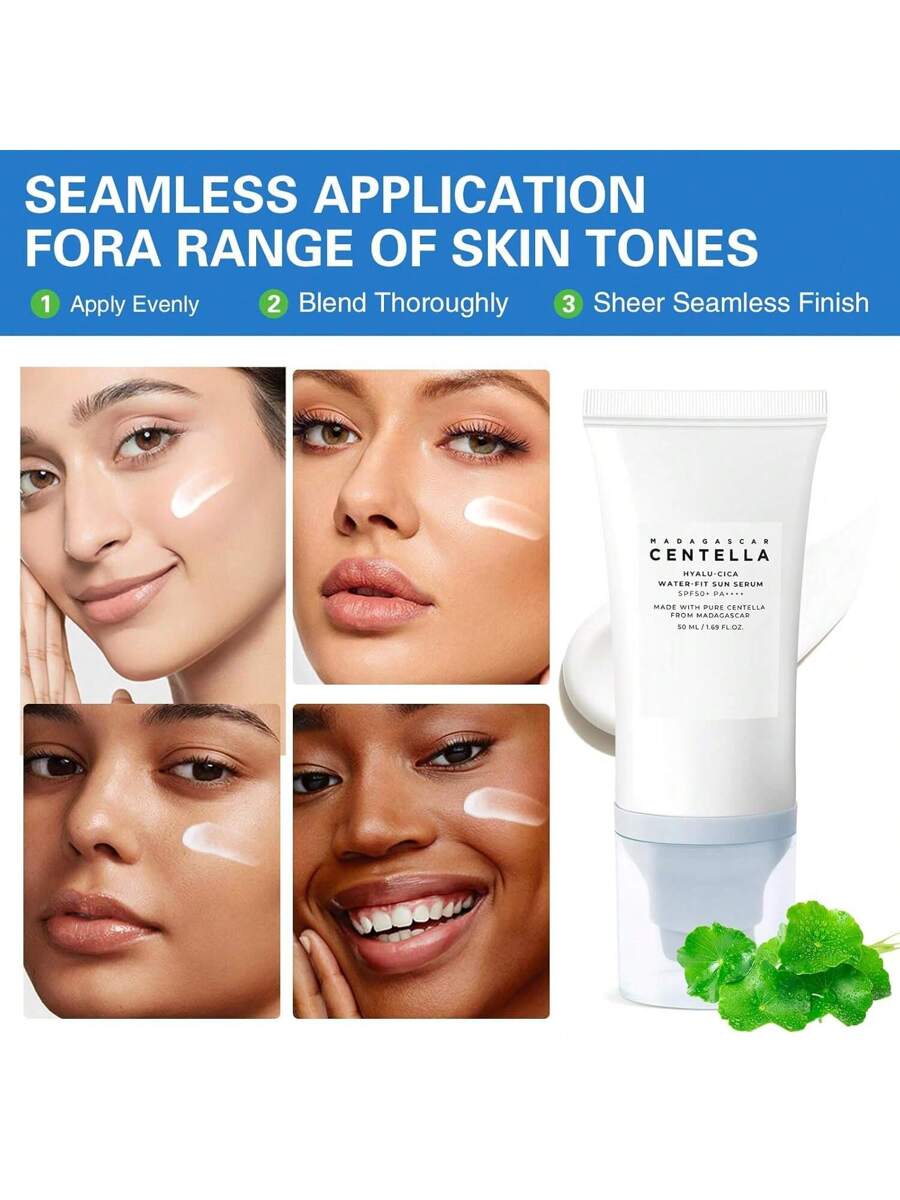 “SPF 50 serum,” “lightweight sunscreen,” “dewy UV protection”
